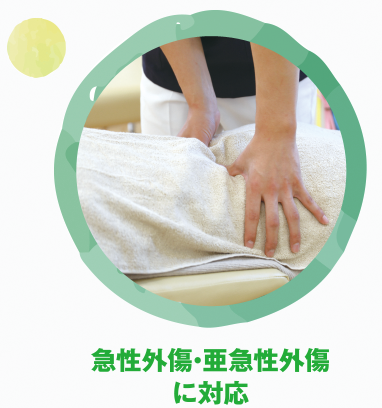 急性外傷・亜急性外傷に対応